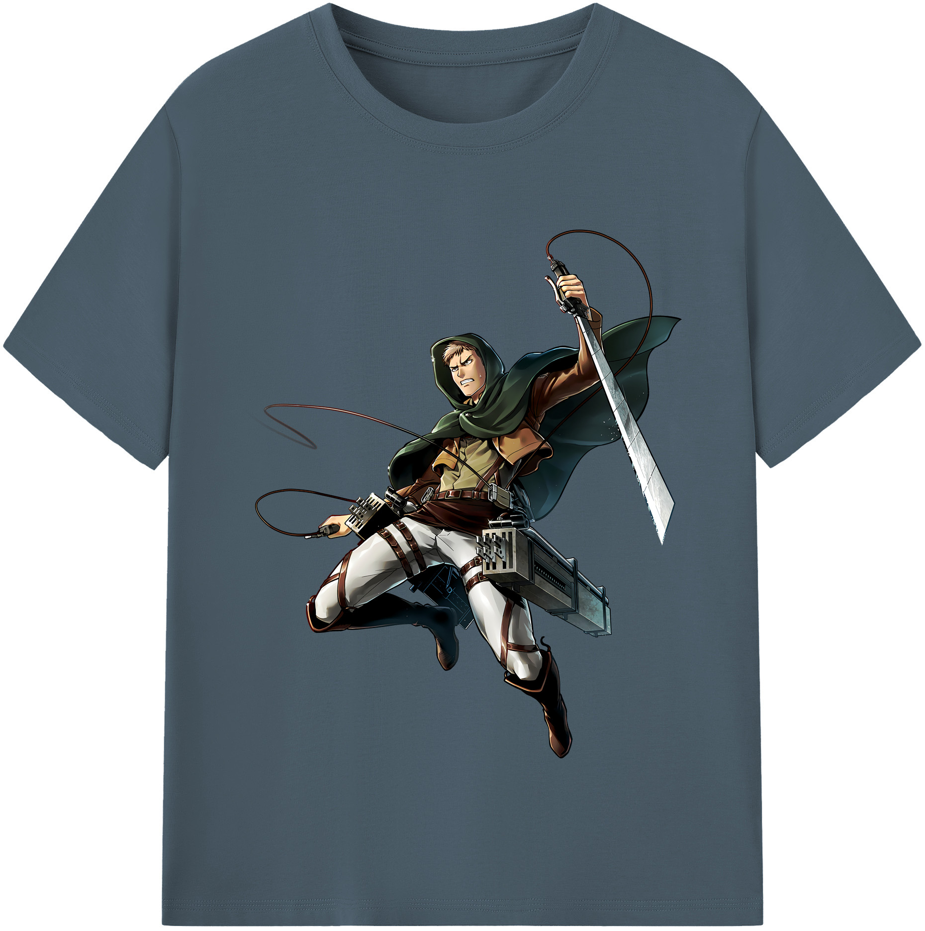 （画像用） 進撃の巨人 Attack on Titan 綿100％半袖Tシャツ（フロントプリント）